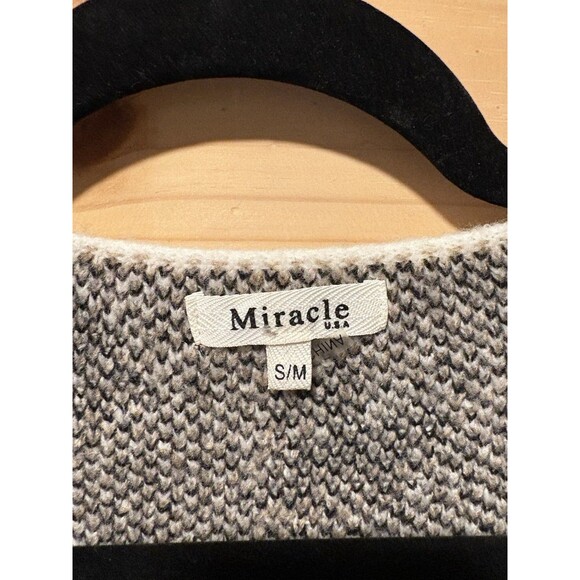 Miracle USA Sweater Womens Cheetah Print V-Neck Oversized Tunic Cozy Long Sleeve - Picture 2 of 4